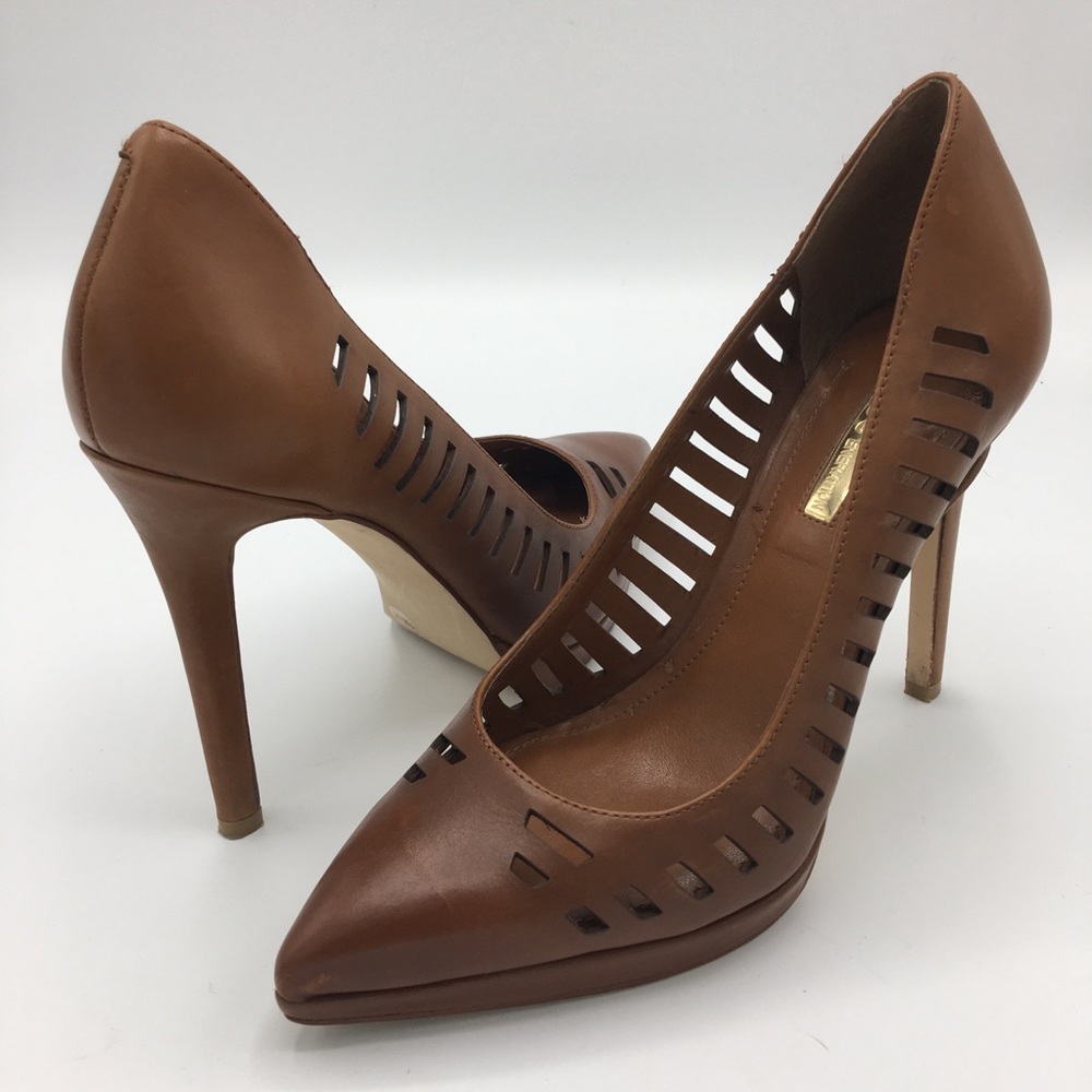 BCBGeneration Brown Leather Heels - Women’s 7M